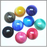 5pcs Natural Jasper Stone Cabochons 16mm Round Oval Shape Semi Precious