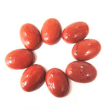 5pcs Red Stone Cabochons 18x25mm Oval Shape Beads Jewelry Components