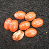 5pcs Red Stone Cabochons 18x25mm Oval Shape Beads Jewelry Components