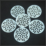 5pcs Shell Pendants Round 30mm Mother of Pearl Tree Flower Shape