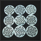 5pcs Shell Pendants Round 30mm Mother of Pearl Tree Flower Shape