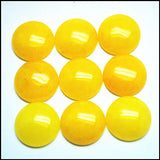 5pcs Yellow Stone Cabochons Gem CABS Round Teardrop Shape 12mm 14mm 16mm
