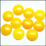 5pcs Yellow Stone Cabochons Gem CABS Round Teardrop Shape 12mm 14mm 16mm