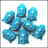 5pcs Buddha Beads Middle Hole Flat Face 20x28mm DIY Findings Unique Beads