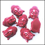 5pcs Buddha Beads Middle Hole Flat Face 20x28mm DIY Findings Unique Beads