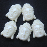 5pcs Buddha Beads Middle Hole Flat Face 20x28mm DIY Findings Unique Beads