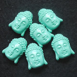 5pcs Buddha Beads Middle Hole Flat Face 20x28mm DIY Findings Unique Beads