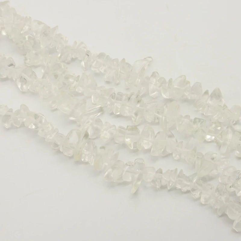 5pcs Transparent Crystal Crushed Stone Chain Jewelry Making Bulk
