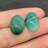 5pcs Oval Shaped Tiger Eye Red Agate Cabochons DIY Rings 4 Colors