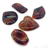5pcs Amber Stone Beads Natural Semi-precious DIY Necklace Earrings