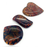 5pcs Amber Stone Beads Natural Semi-precious DIY Necklace Earrings