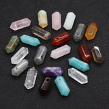 5pcs Tiger Eye Lapis Lazuli Stone Pendants for Necklace DIY