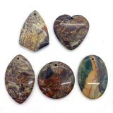 5pcs/pack Agate Pendant Set Tourmaline Reiki Healing Pendant