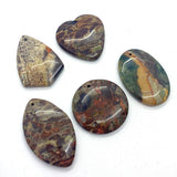 5pcs/pack Agate Pendant Set Tourmaline Reiki Healing Pendant