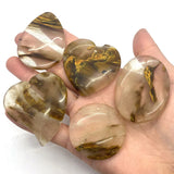 5pcs/pack Natural Stone Tea Watermelon Crystal Quartz Agate Pieces