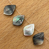 5pcs Yellow Sea Shell Loose Beads Charms 10x14mm DIY for Jewelry