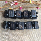 5pcs Wood Bead Bracelet with Star Signature, Rosary Bracelet