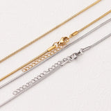 5pcs Stainless Steel Snake Chain Necklace Chain