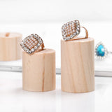 Wood Ring Display Stand Holder Jewelry Showcase Organizer