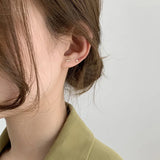 5pcs/set Small Crystal Stud Earring Set - Silver