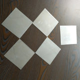 5pcs 100x100x0.5mm Zinc Zn Sheet Plate Metal Foil