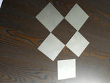 5pcs 100x100x0.5mm Zinc Zn Sheet Plate Metal Foil