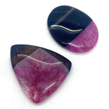 5pcs Natural Stone Agate Charms Necklace Pendant DIY Earrings Accessory