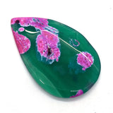5pcs Green Agate Pendant Reiki Healing Amulet DIY Jewelry Making