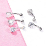 5pcs Stainless Steel Belly Button Rings Sexy Women Body Piercing Jewelry