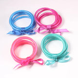 Tibetan Buddha Girls Bracelet Set Lucky Symbol Silicone Jelly Bangle
