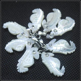 5pcs Shell Pendants Seawater Beads Saltwater Shell Turtle Bird Leaf Owl Seahorse