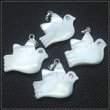 5pcs Shell Pendants Seawater Beads Saltwater Shell Turtle Bird Leaf Owl Seahorse