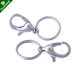 5pcs Stainless Steel Key Clasps with 20-23mm Key Ring