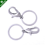 5pcs Stainless Steel Key Clasps with 20-23mm Key Ring