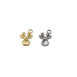 5pcs Stainless Steel High Deer Charms Pendant DIY Necklace Earrings Bracelets