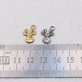 5pcs Stainless Steel High Deer Charms Pendant DIY Necklace Earrings Bracelets