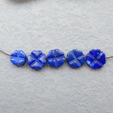 5pcs Wholesale Lapis Lazuli Hand Charms Cabochon 10x3/4mm 8x5mm 4.3g