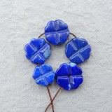 5pcs Wholesale Lapis Lazuli Hand Charms Cabochon 10x3/4mm 8x5mm 4.3g