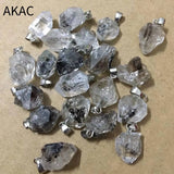 Natural Herkimer Diamond Irregular Pendant - Random Selection