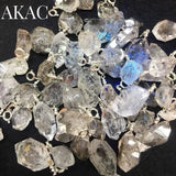 Natural Herkimer Diamond Irregular Pendant - Random Selection