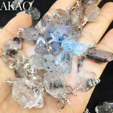 Natural Herkimer Diamond Irregular Pendant - Random Selection