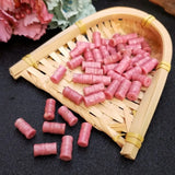 5pcs Rhodochrosite Pink Pillar Bamboo 7*14mm DIY Jewelry Making Loose Beads