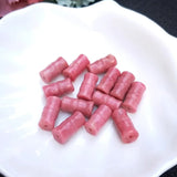 5pcs Rhodochrosite Pink Pillar Bamboo 7*14mm DIY Jewelry Making Loose Beads