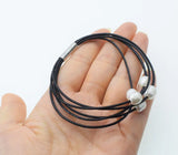 Freshwater Pearl Egg Bracelet 7.5in 7-9mm Beads Natural