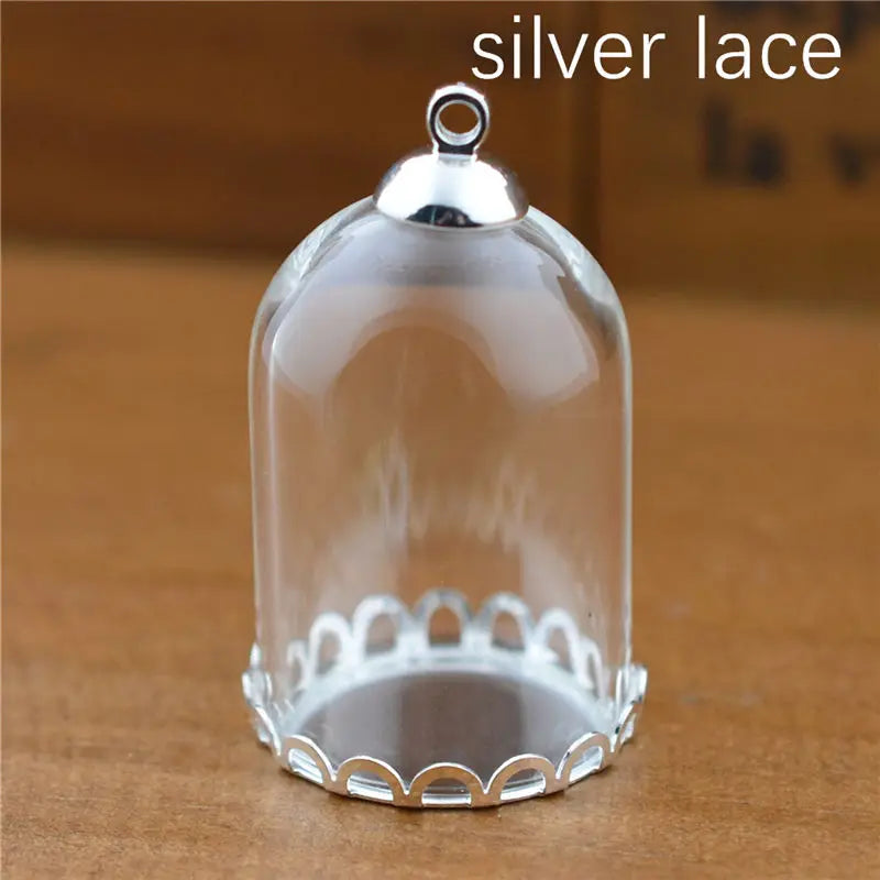 30*20mm Glass Tube Pendant DIY Accessory Set
