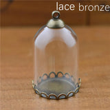 30*20mm Glass Tube Pendant DIY Accessory Set