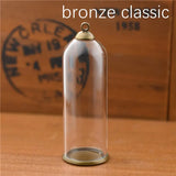 50*18mm Glass Tube Pendant DIY Accessory Set with Base Beads Cap