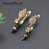 Brass Plated CZ Beads Jewelry Set for DIY Making