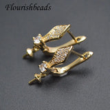 Brass Plated CZ Beads Jewelry Set for DIY Making