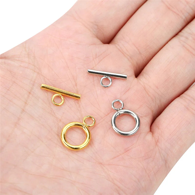 5pc Stainless Steel OT Clasps for Necklace Bracelet DIY Jewelry Making